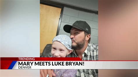 Luke Bryan invites Colorado girl with terminal cancer backstage